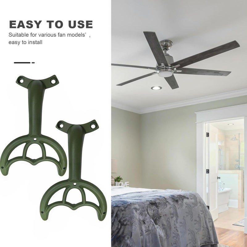 GHYTRIGEN 5 Pcs 52’’Ceiling Fan Blades Arms Replacement,Ceiling Fan Blades Arms Replacement Parts Mounting Bracket Kit for Replacing The Worn Fan Blades,Keep The Balance and Good Performance (Green) - Image 3